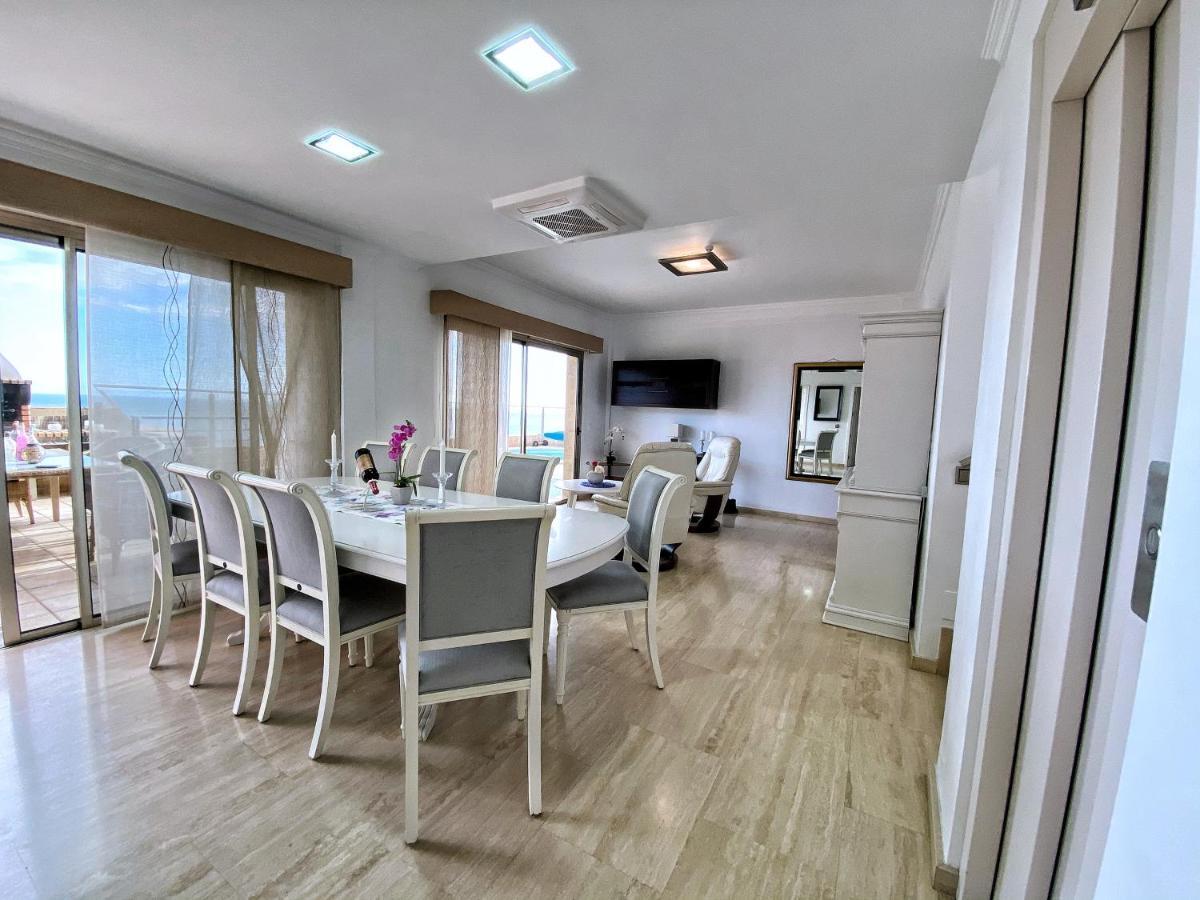 Luxury 5 Star Villa Violetta With Amazing Sea View, Jacuzzi And Heated Pool San Agustín Exteriér fotografie