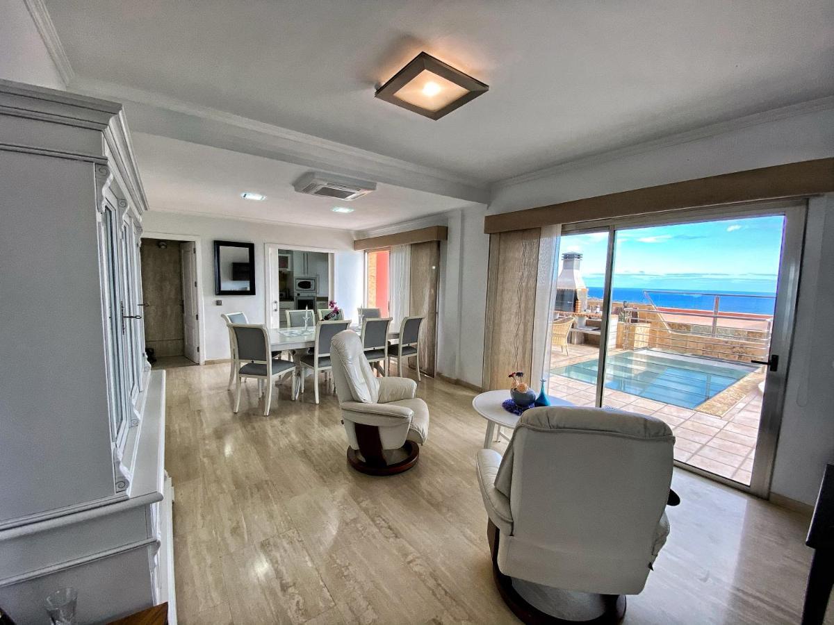 Luxury 5 Star Villa Violetta With Amazing Sea View, Jacuzzi And Heated Pool San Agustín Exteriér fotografie