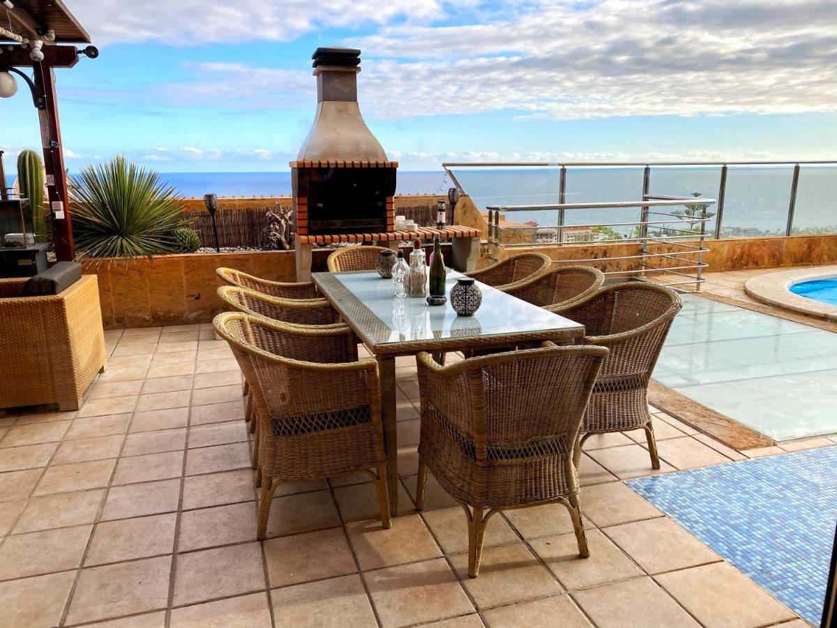 Luxury 5 Star Villa Violetta With Amazing Sea View, Jacuzzi And Heated Pool San Agustín Exteriér fotografie