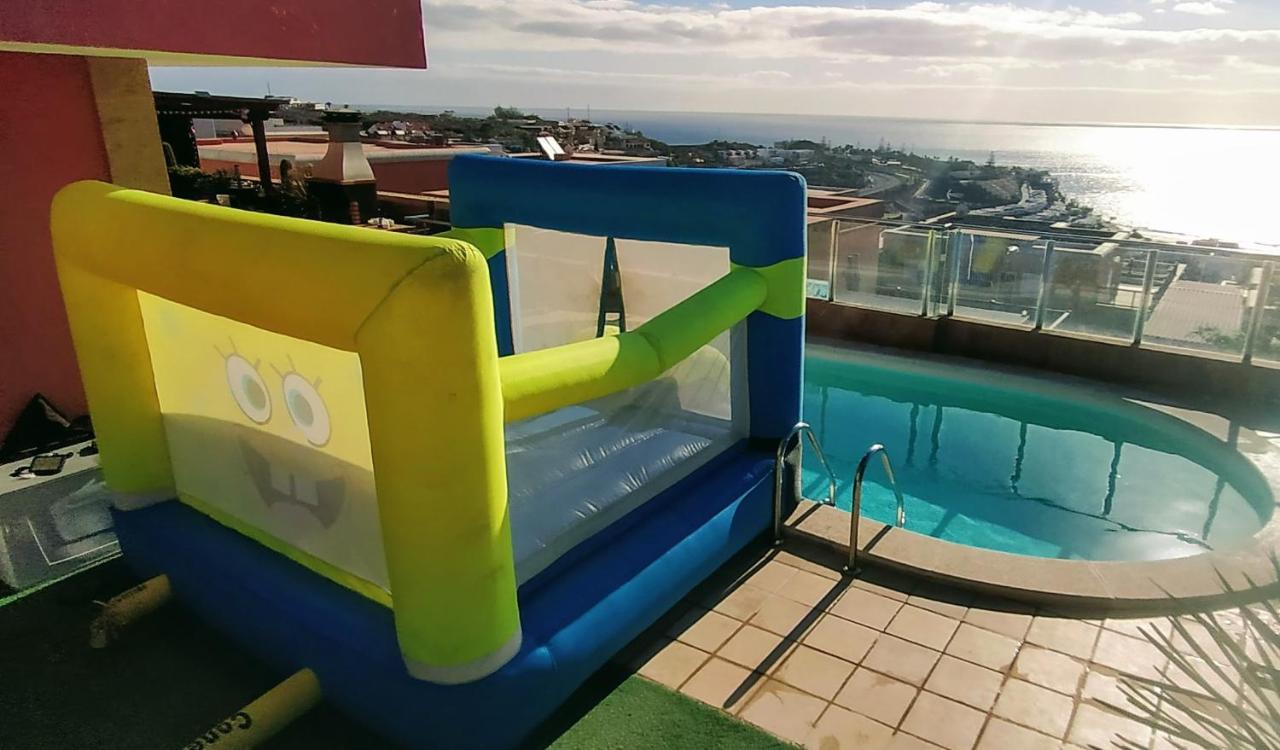 Luxury 5 Star Villa Violetta With Amazing Sea View, Jacuzzi And Heated Pool San Agustín Exteriér fotografie