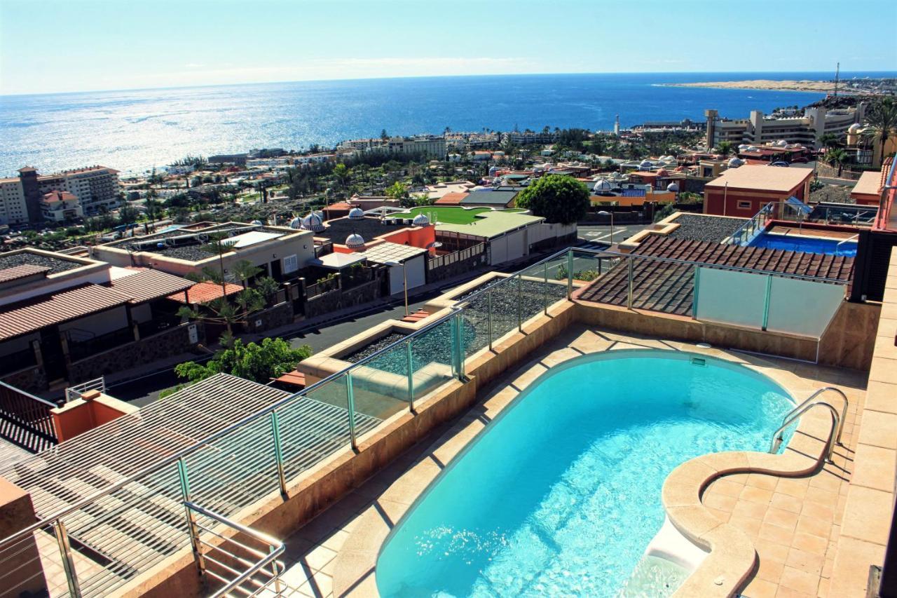 Luxury 5 Star Villa Violetta With Amazing Sea View, Jacuzzi And Heated Pool San Agustín Exteriér fotografie