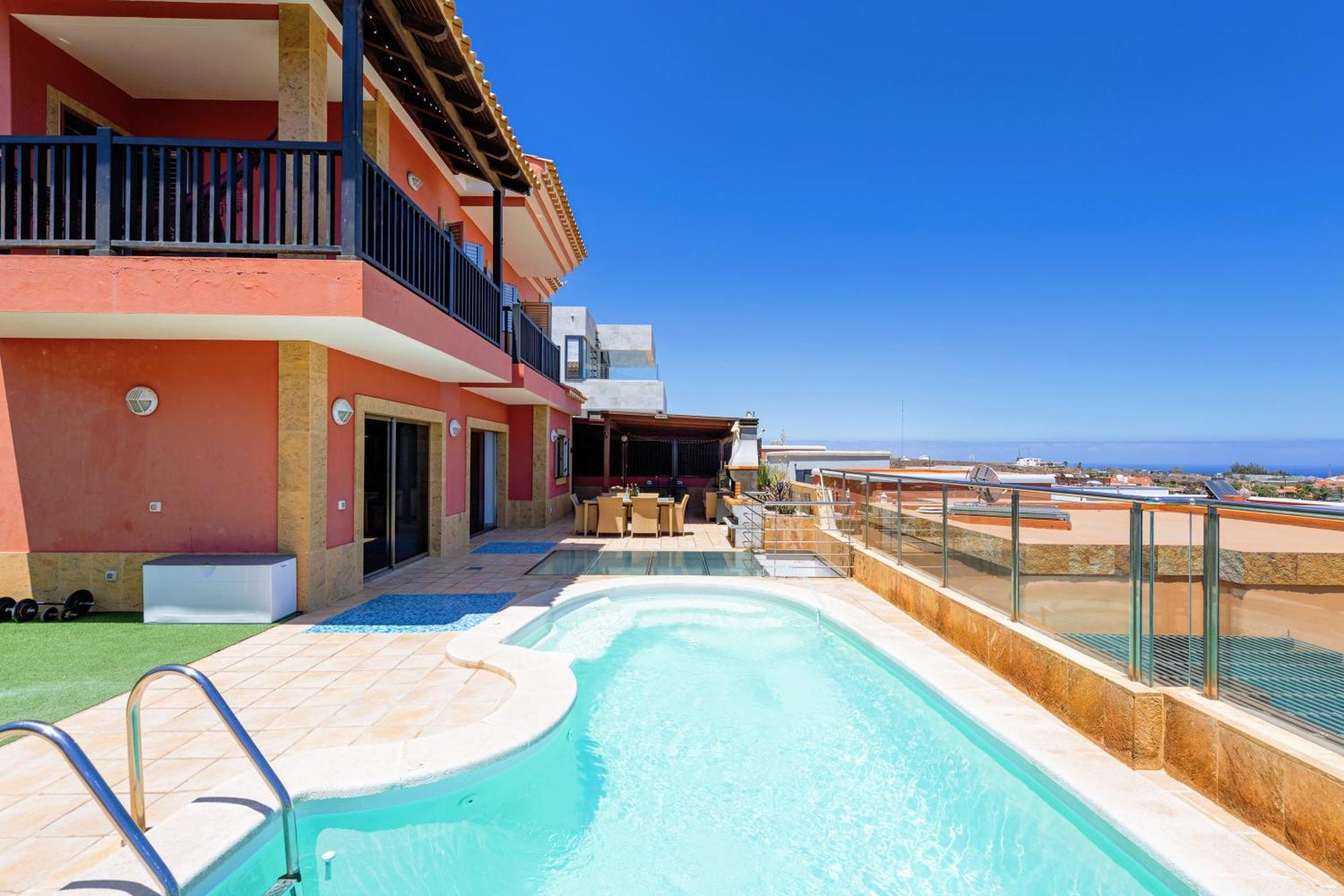 Luxury 5 Star Villa Violetta With Amazing Sea View, Jacuzzi And Heated Pool San Agustín Exteriér fotografie